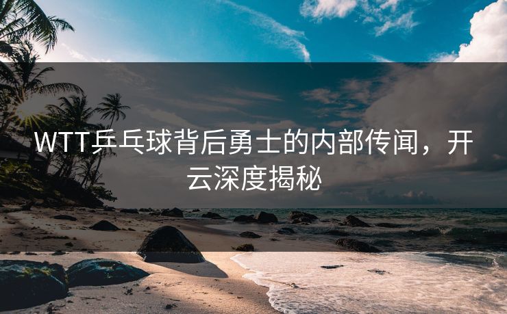 WTT乒乓球背后勇士的内部传闻，开云深度揭秘